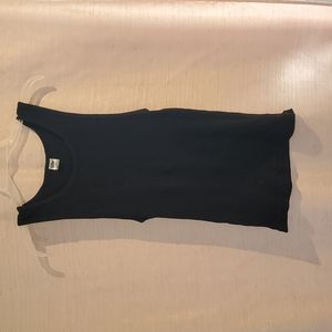 Life black ribbed tank top